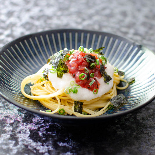 梅くらげのとろろパスタ ごま油風味
