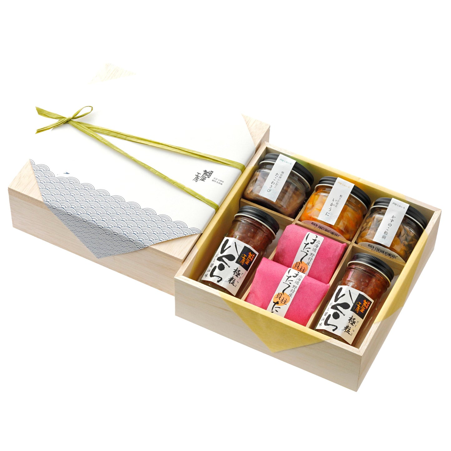 珍味詰合せ 磯(いそ)木箱入 送料込