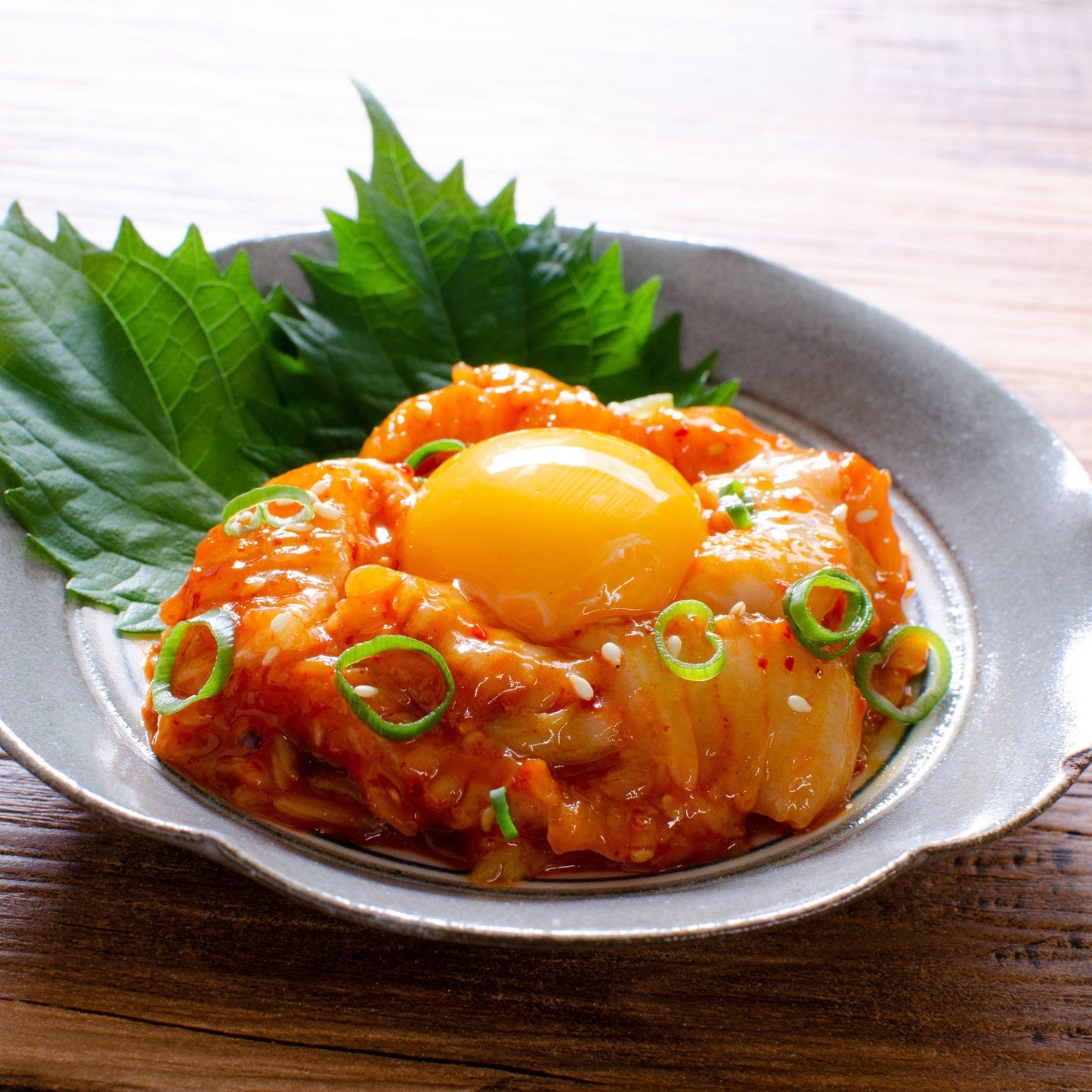 黄金かれい縁側ユッケ風