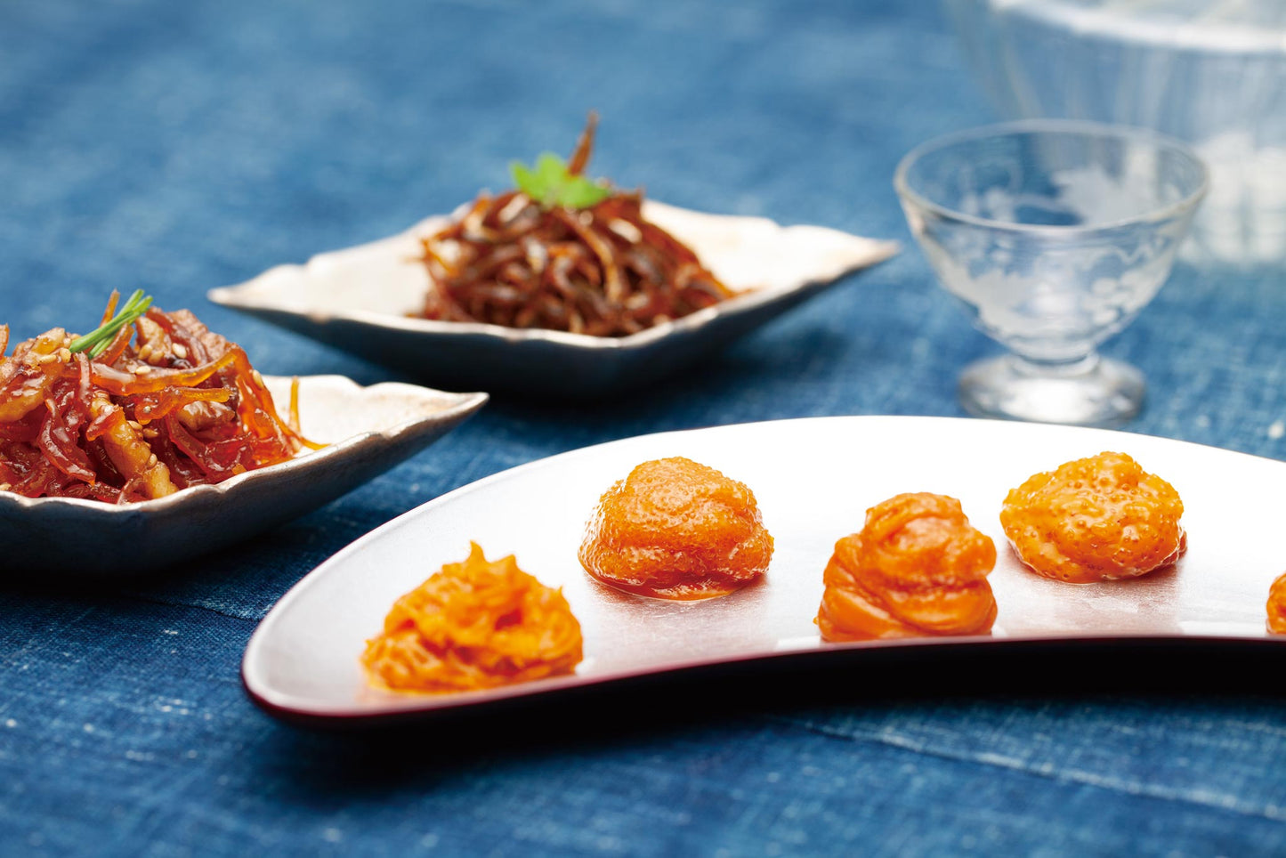 うにと佃煮の詰め合せ 思ふ心|いかなごくぎ煮、白魚くるみ、うにスティック御所姫